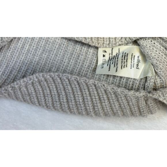 Aritzia Wilfred Sardou Sweater Heather Birch XS Made in Italy 100% Wool - Picture 8 of 12